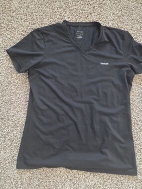 Reebok Black Tee with White Logo